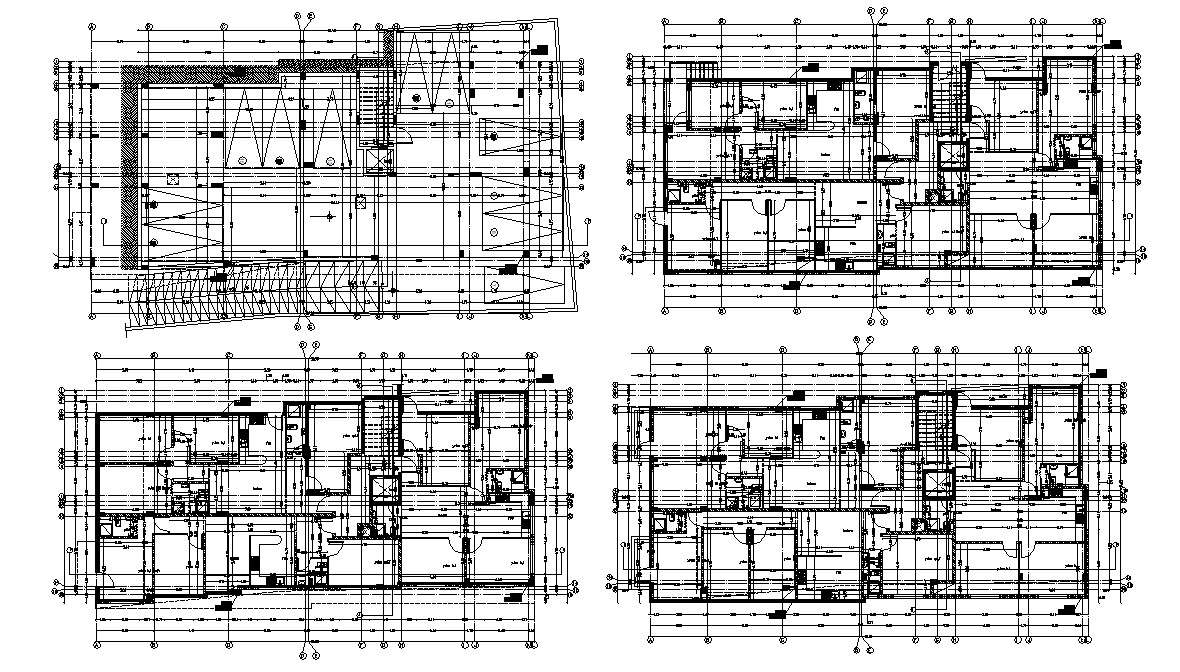 Apartment Floor Plans Design Architecture Layout CAD File - Cadbull