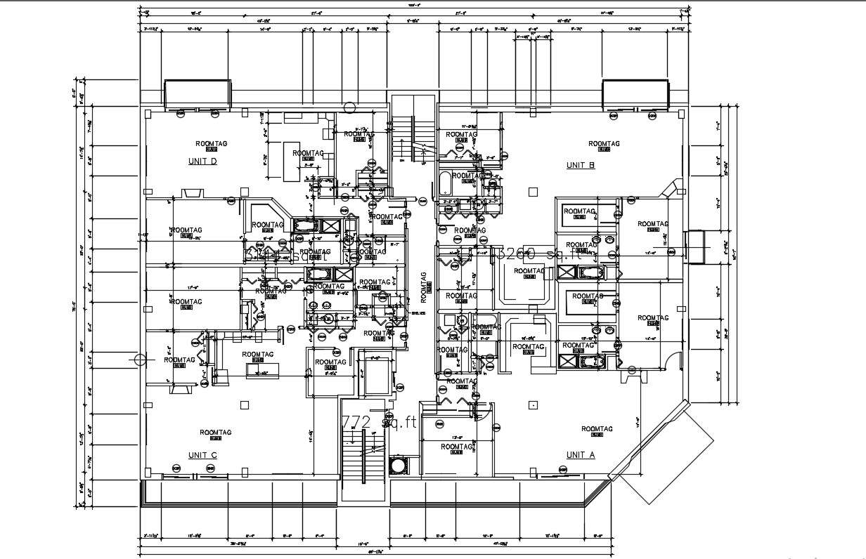 Apartment Plan AutoCAD File - Cadbull