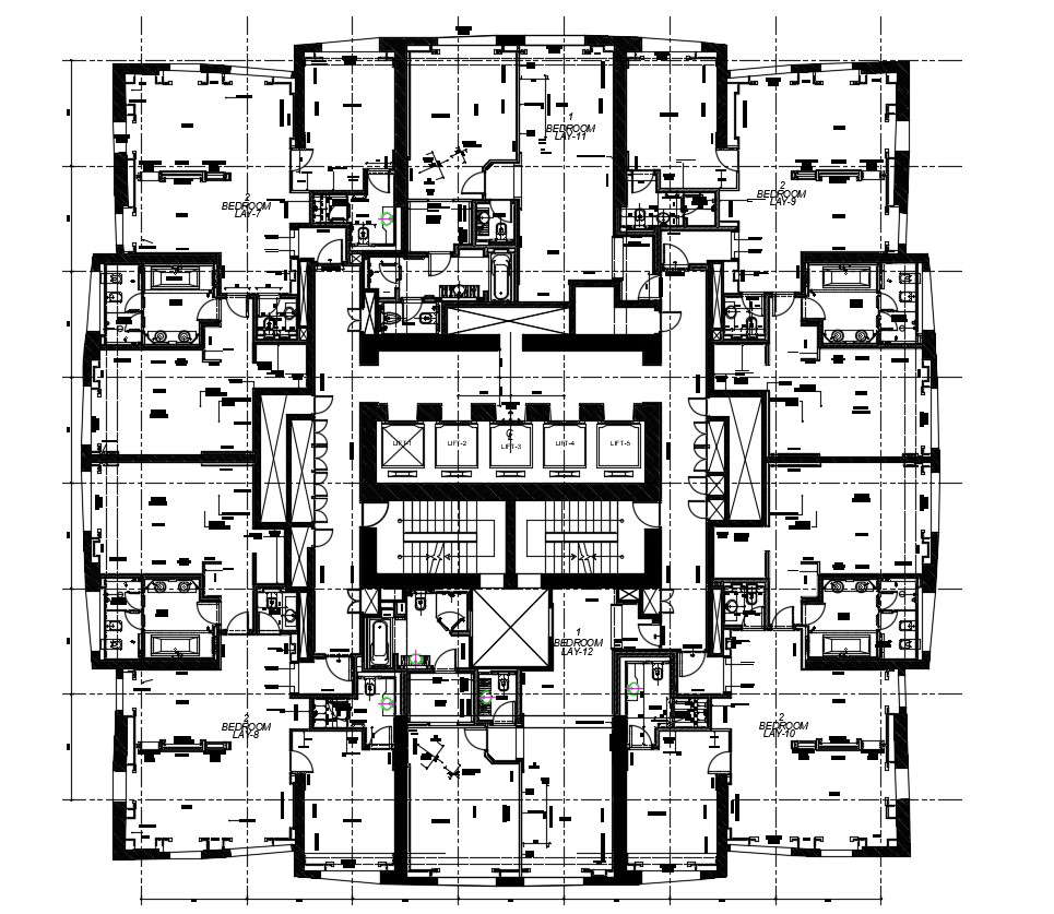 Detail Apartment Flat Working Plan D View Layout Dwg File Cadbull My Xxx Hot Girl