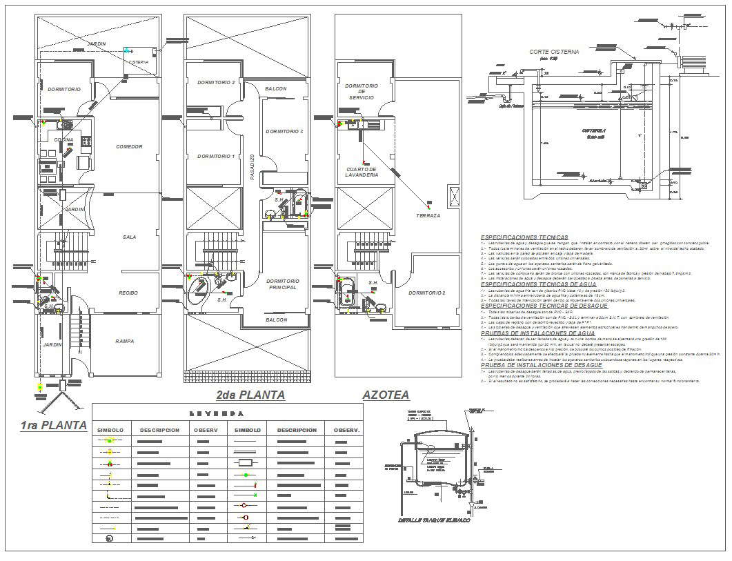 Apartment architecture plan and detail - Cadbull