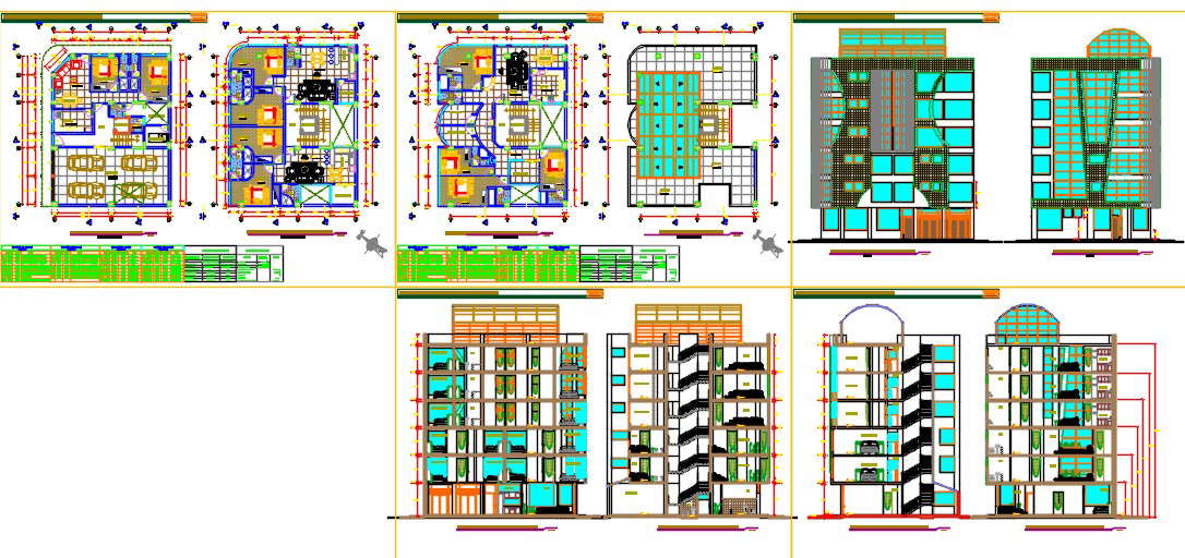 Apartment building 6 storeys - Cadbull