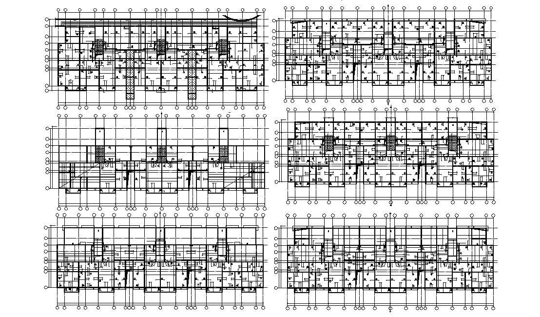 Apartment building CAD Drawing - Cadbull