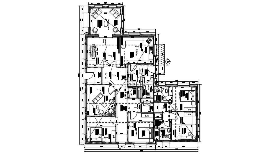 Apartment Design With Furniture Detail In DWG File Free Cadbull   Apartment Design With Furniture Detail In DWG File Free  Fri Nov 2019 09 46 22 