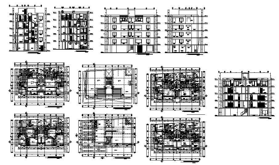 Apartment Building Plan In Autocad File Cadbull