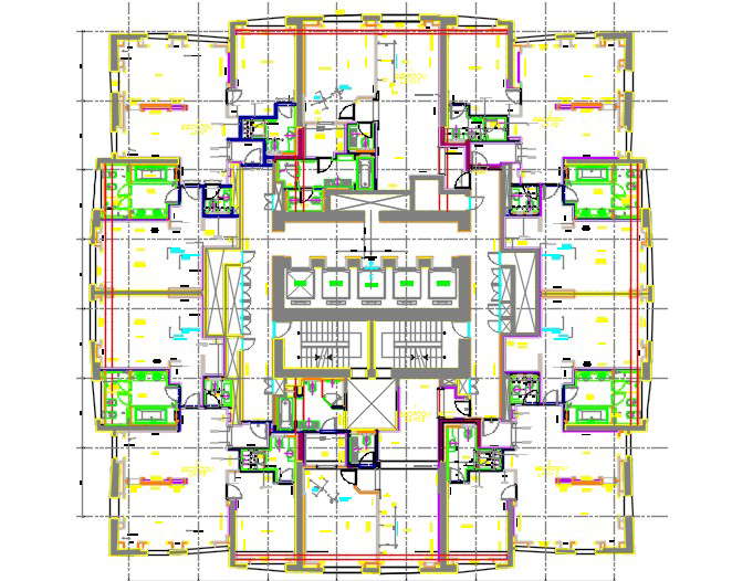 Apartment plan - Cadbull