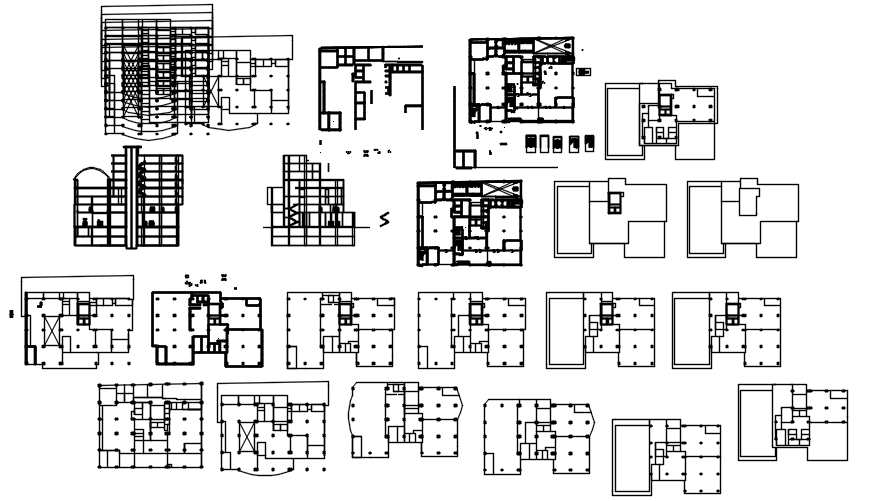 Apartment plan with detail dimension in dwg file - Cadbull