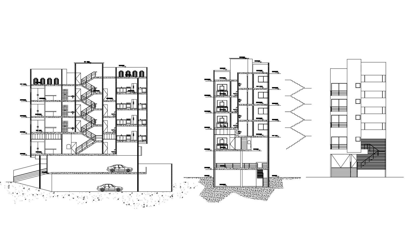 Storey Apartment Building Elevation Design Dwg File Cadbull Vrogue