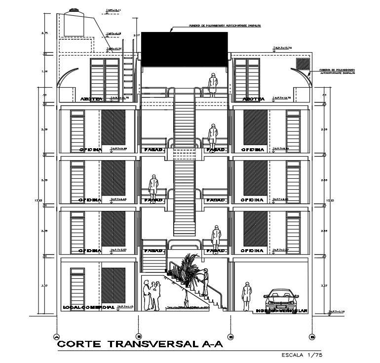 Apartment section design specified in this CAD drawing file | Download ...