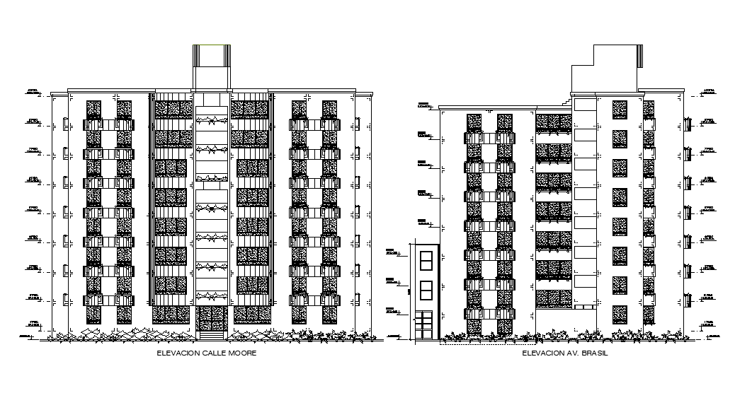 Apartment section drawing separated in this CAD file