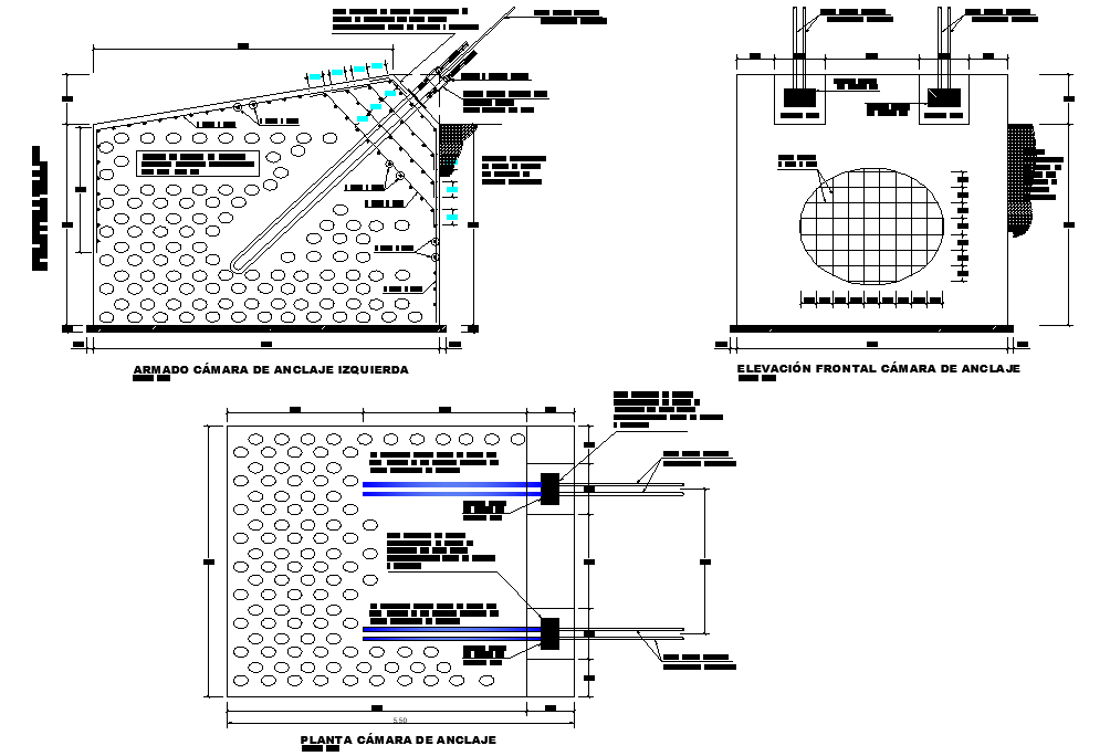 Aqueduct ode 180 m plan and section autocad file - Cadbull