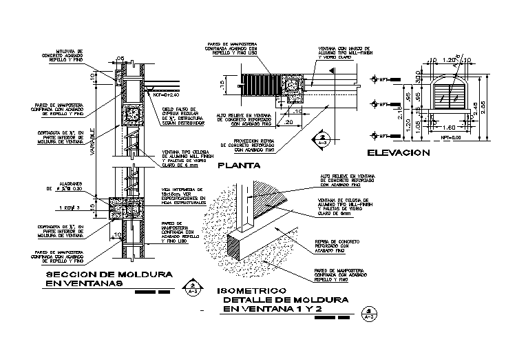 Arch Window Fixing With Sectional Elevation CAD Drawing DWG File - Cadbull