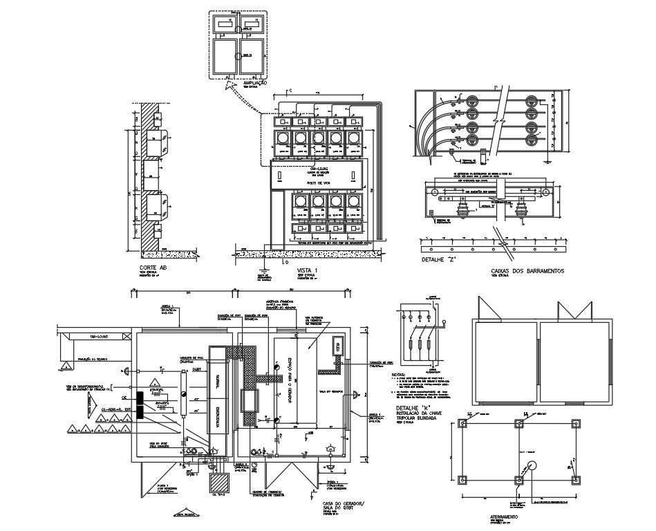Architectural Drawing of the Electrical Installation project plan