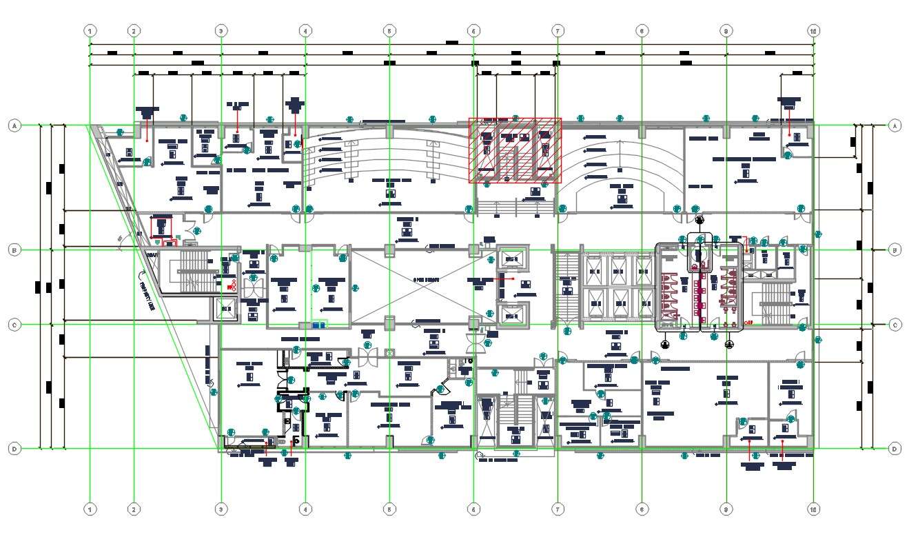 architecture office plan dwg download