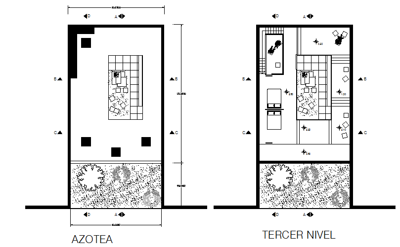 Architectural layout plan dwg file - Cadbull