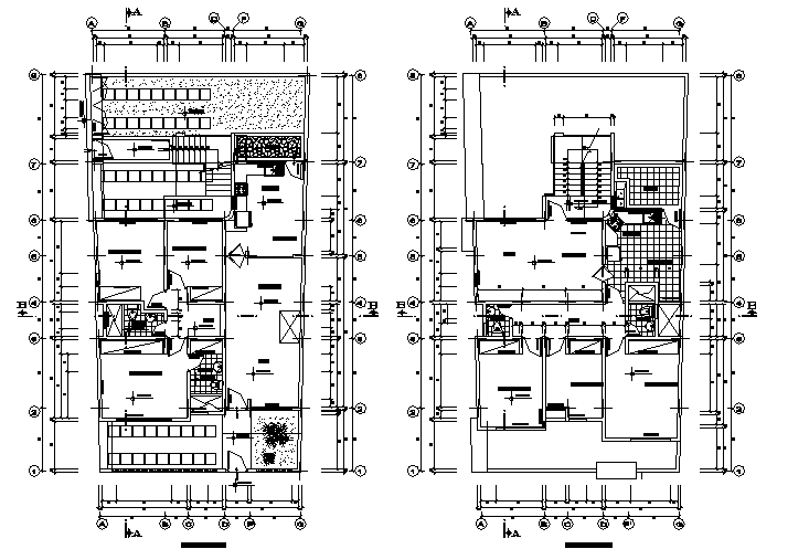 Architectural layout plan of a building dwg file - Cadbull