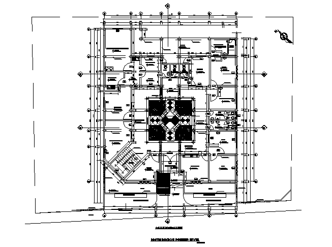 Architectural layout plan of a building dwg file - Cadbull