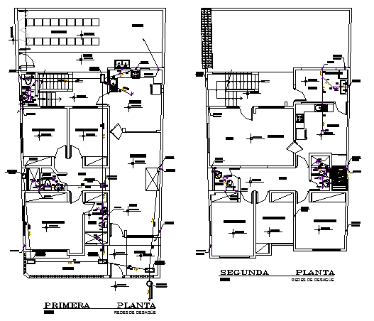 Architectural layout plan of a house dwg file - Cadbull