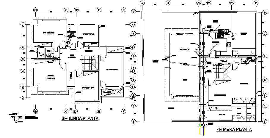 Architectural layout plan of a house dwg file - Cadbull