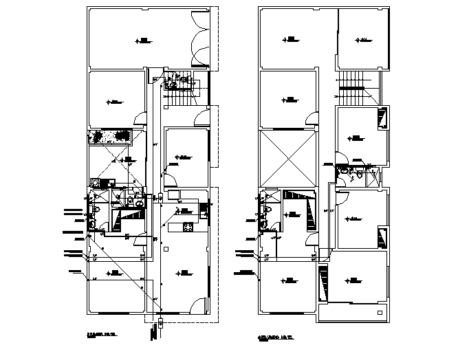 Architectural layout plan of a house dwg file - Cadbull