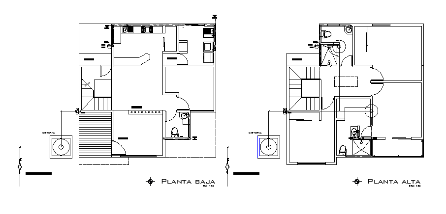 Architectural layout plan of a house dwg file - Cadbull
