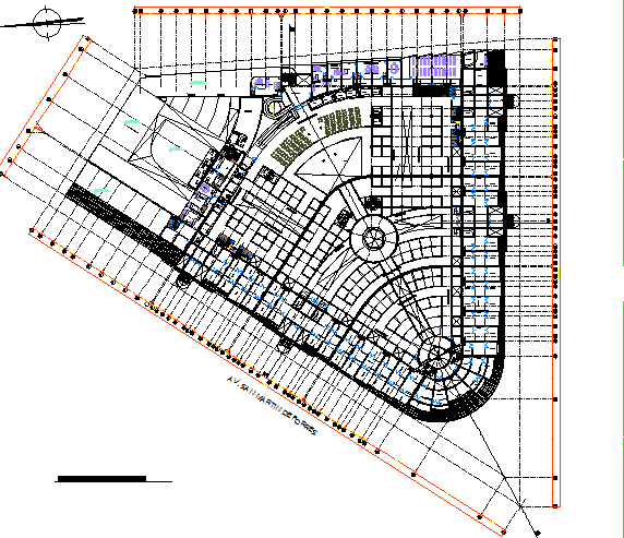 Architectural layout plan of building - Cadbull