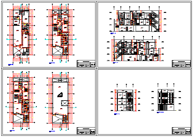 Architectural Multi Family Housing Design Drawing - Cadbull