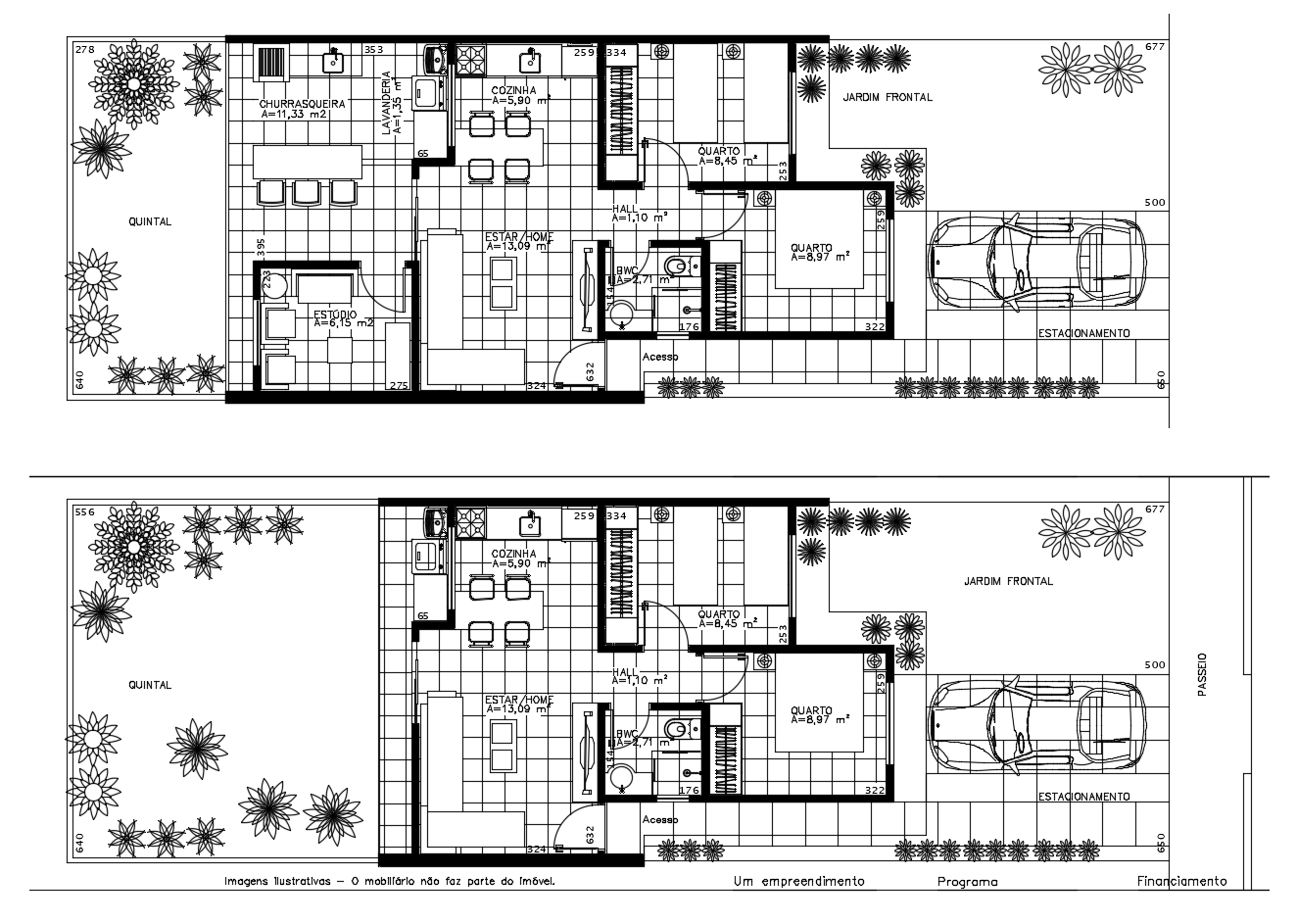 2-bedroom-house-design-in-autocad-file-cadbull