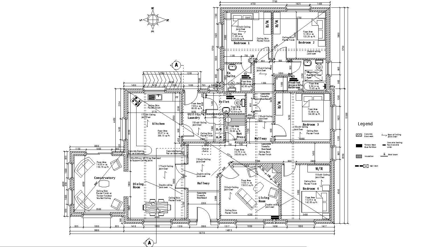 Furniture Details In AutoCAD File - Cadbull