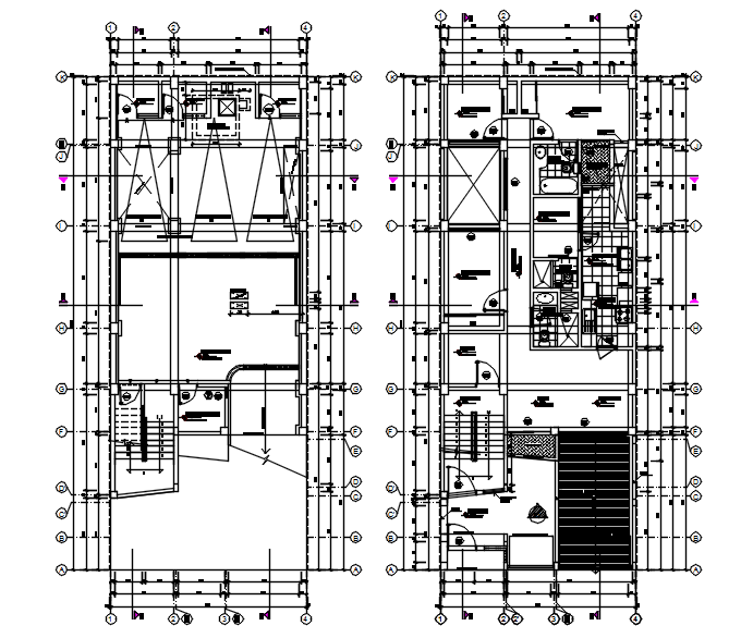 Architectural plan of apartment design in autocad - Cadbull