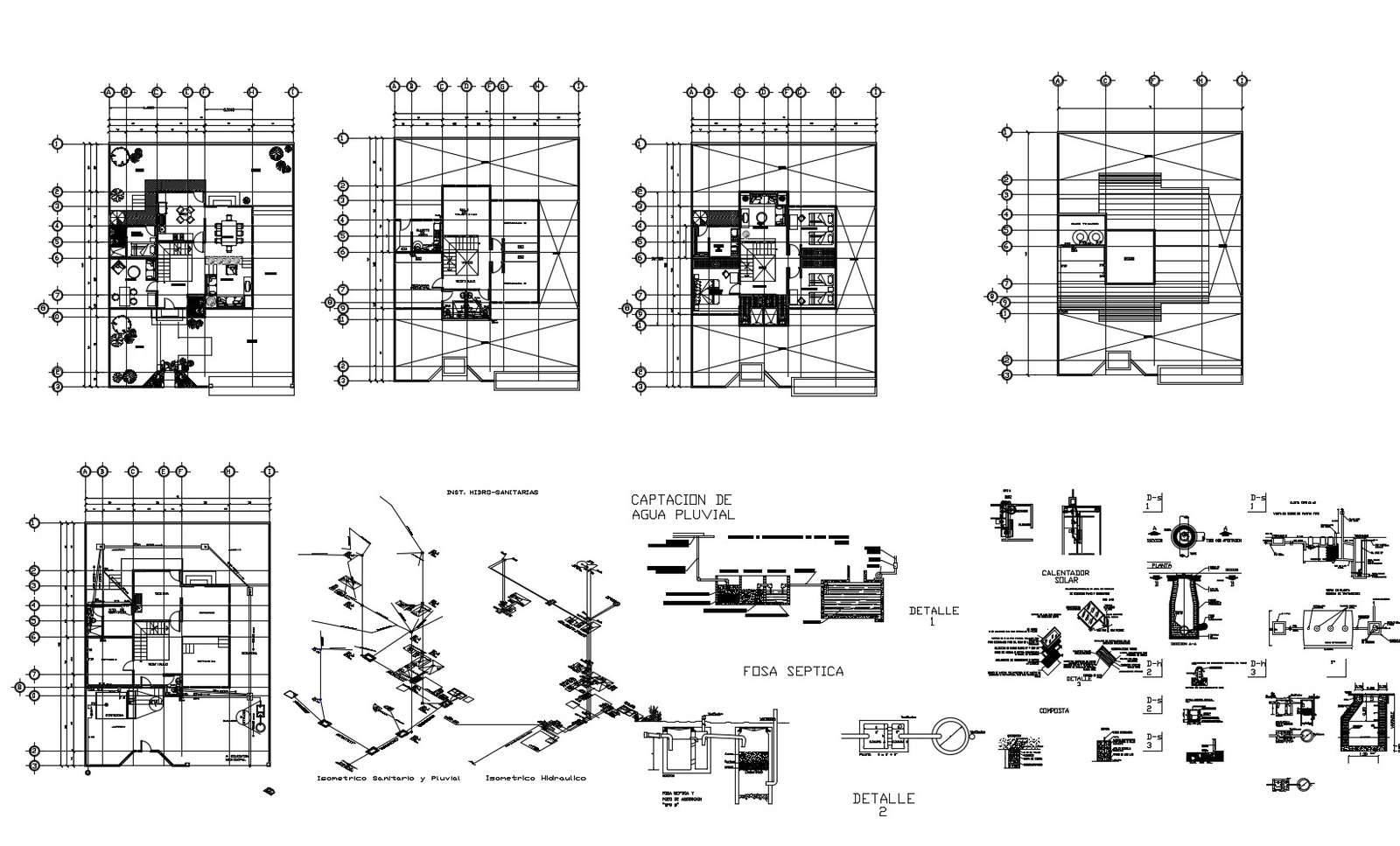 Architectural plan of house with furniture details in autocad - Cadbull