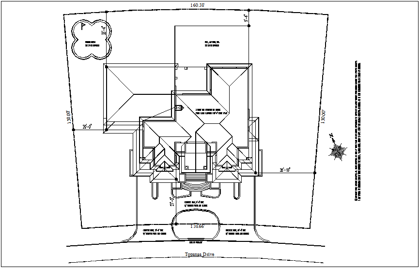 Architectural view of site plan dwg file - Cadbull