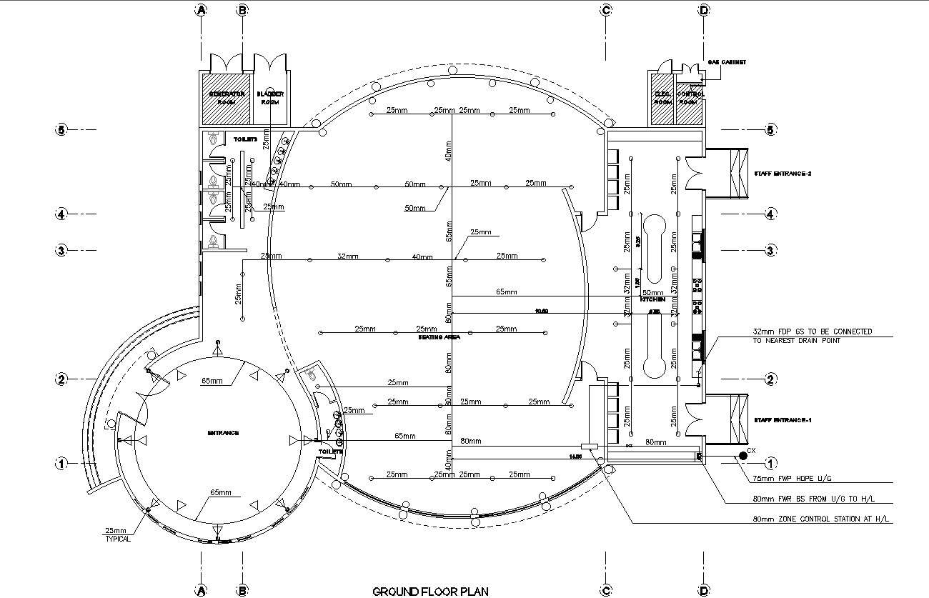 architectural-cad-drawing-of-ground-floor-plan-design-for-hotel-in-dwg