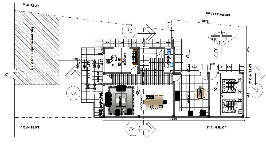 Architecture Bungalow Ground Floor Plan - Cadbull