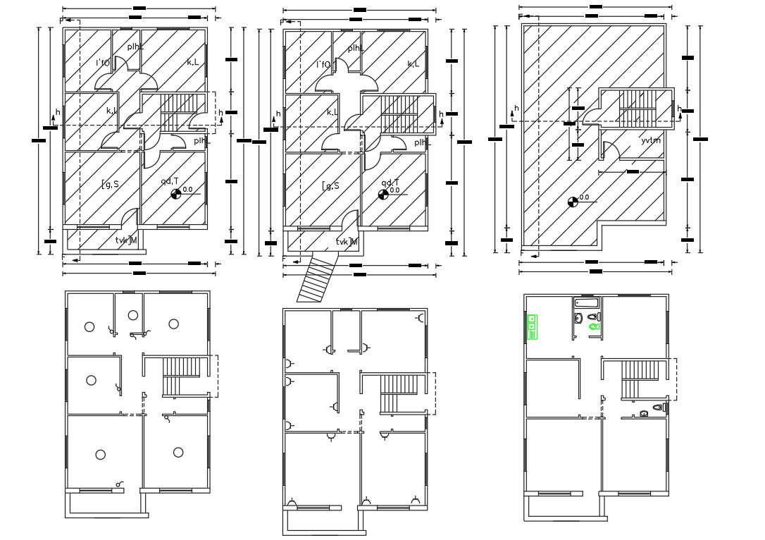 Architecture House Floor Plan Design AutoCAD Drawing - Cadbull