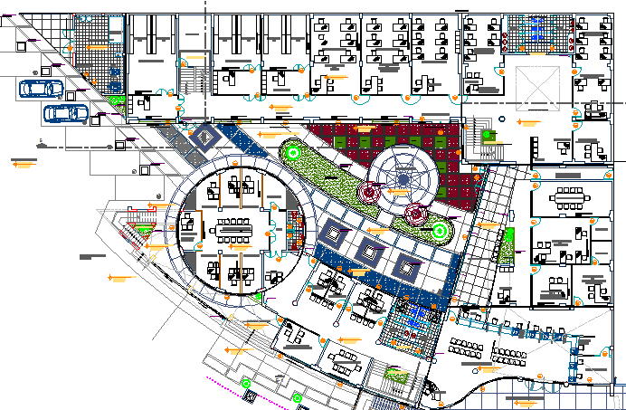 Architecture Layout of City Hall Elevation dwg file - Cadbull