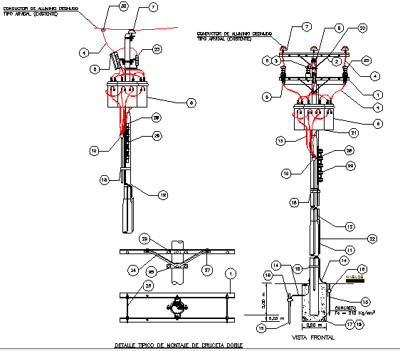 Architecture Details Of Post Derivation Dwg File Cadbull