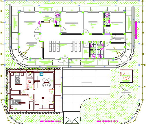 Architecture Health Post Landscaping Details Dwg File - Cadbull