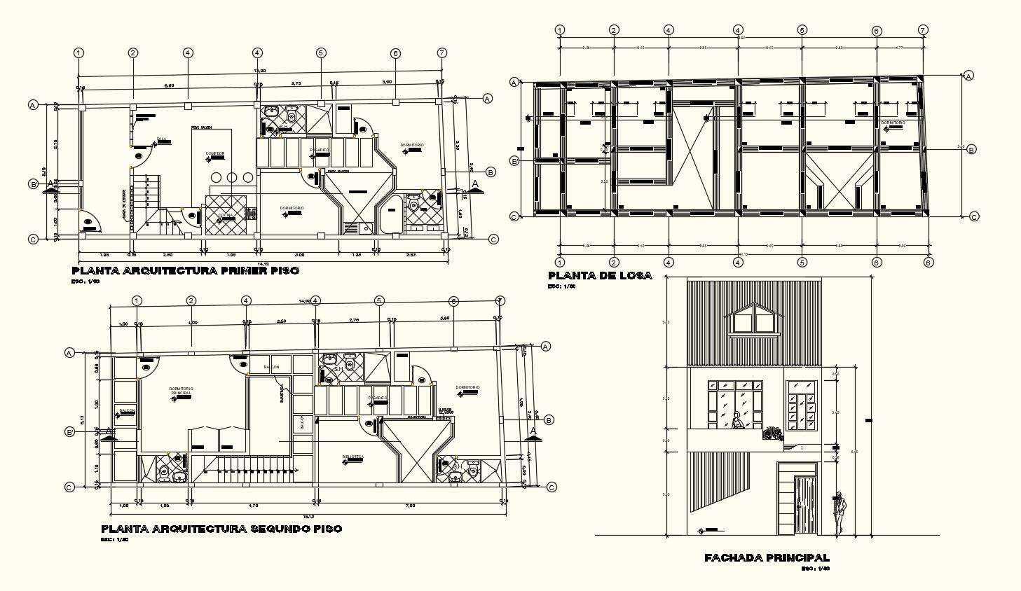 Architecture view of home floor plan with necessary view
