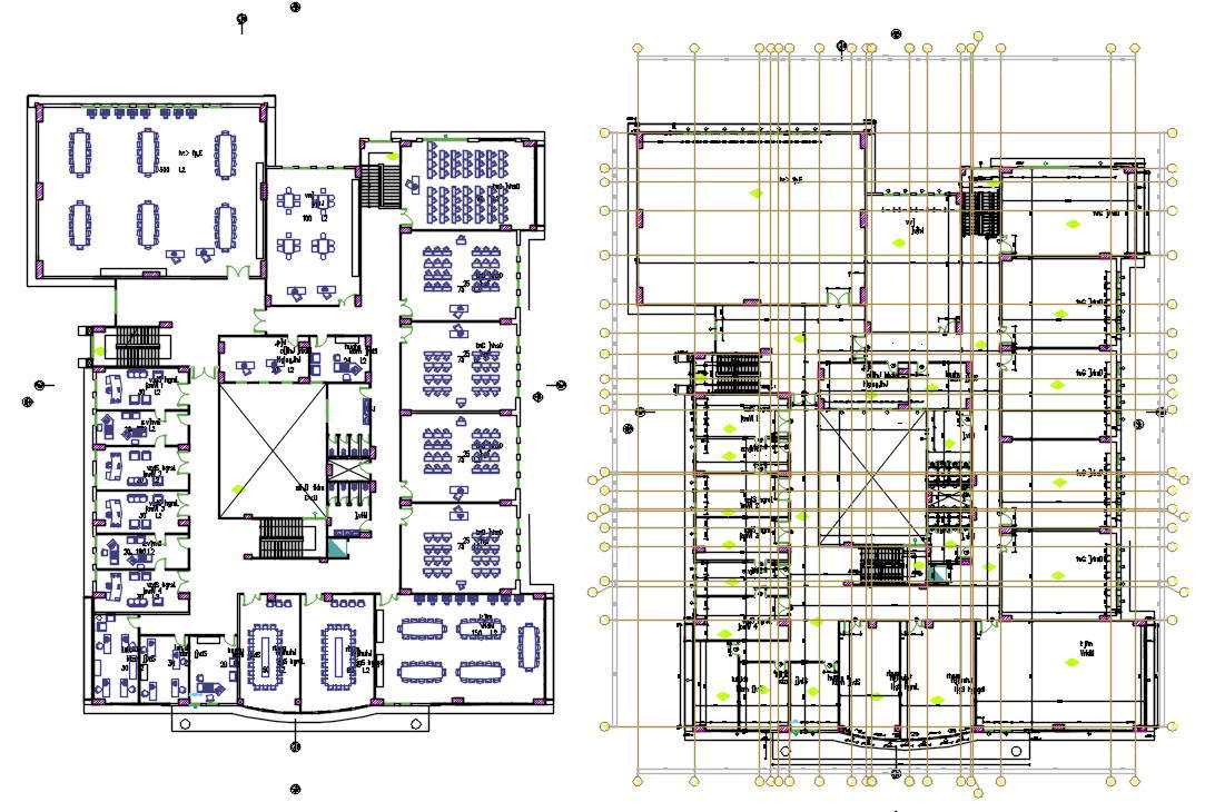 Architecture Floor Plan of College Project AutoCAD File - Cadbull