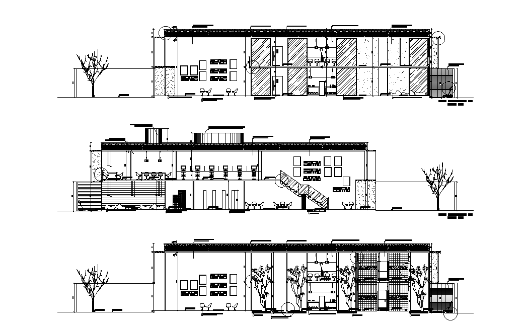 Architecture office section detail is given in this 2D AutoCAD DWG ...