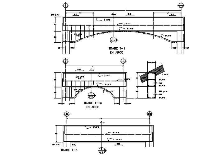 Arch section detail drawing defined in this AutoCAD drawing file ...