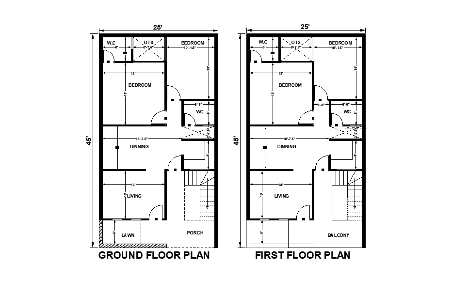 area-and-dimension-of-the-25-x45-east-facing-house-plan-is-given-as-per-vastu-shastra-in-this