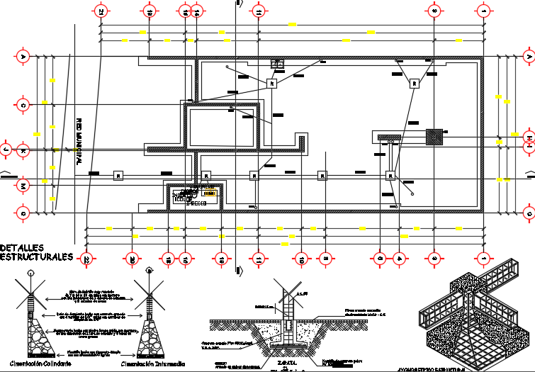 A Sanitary Layout Of The 24x10m Architecture Two Story Ground Floor House Plan Cadbull