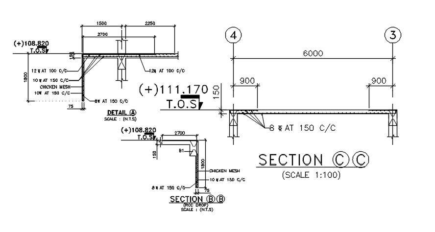 A section detail of beam (laboratory beam) is given in this AutoCAD DWG ...