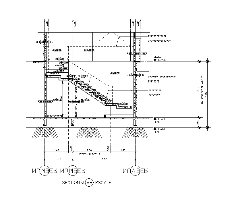 A section view of 16x24m restaurant plan is given in this Autocad ...