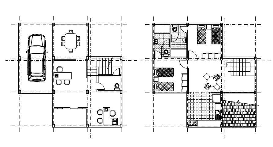 A simple house plan is given in this Autocad drawing file. Download the ...