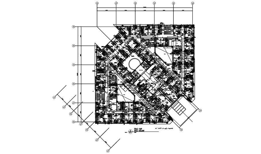 Attorney headquarters floor power plan details - Cadbull