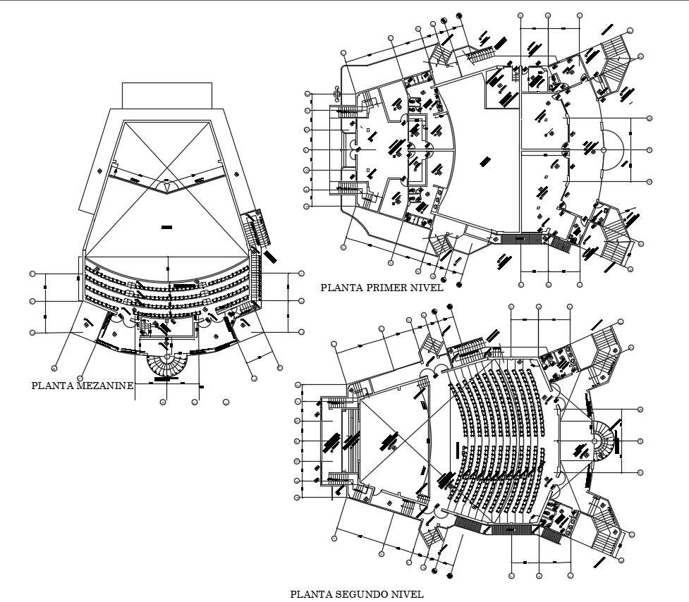 Auditorium Design Plan Cad File - Cadbull