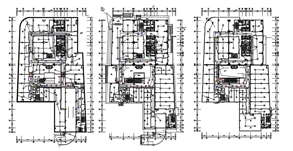 AutoCAD Drawing Commercial Building Floor Plan DWG File - Cadbull