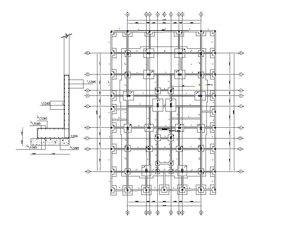 AutoCAD File Column Foundation Construction Design CAD File - Cadbull